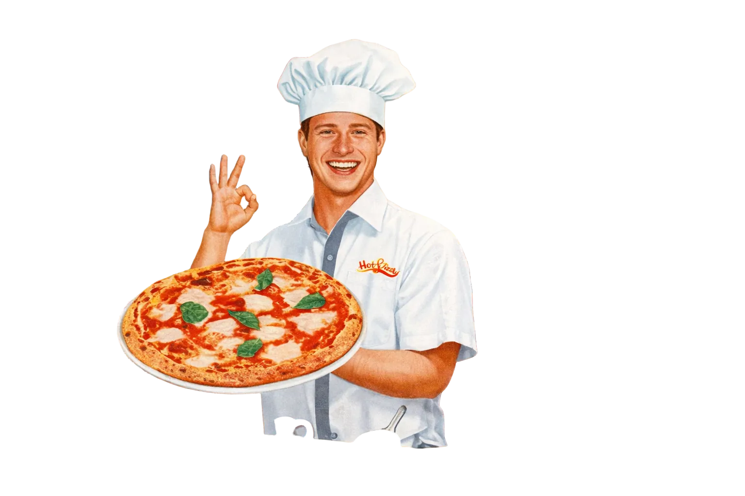 Pizzakarton Pizzabäcker Francia Partygröße 60x40x5 in weiß – stabiler und hochfester Pizzakarton für die Gastronomie und Lieferservice mit Mengenrabatt und Palettenweiser Lieferung Frei Haus