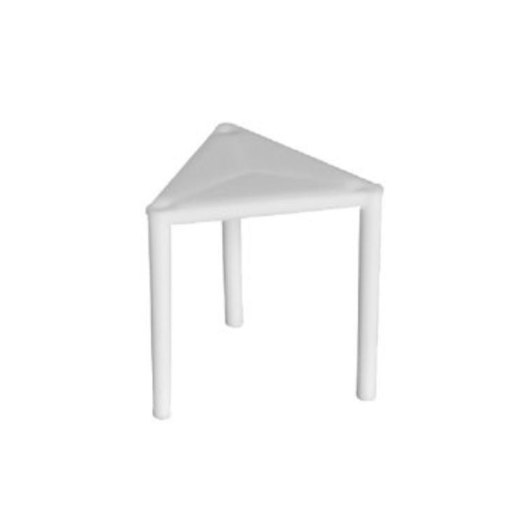 Abstandhalter für Pizzakartons in Weiß – stabiler Kunststoff Pizzastopper zum Schutz des Belags vor Kontakt mit dem Kartondeckel