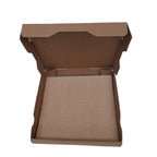 Wellkarton Einlage 29x29 und 31x31 cm im Pizzakarton eingelegt – robuste Wellpappe für stark belegte und neapolitanische Pizzen, saugfähig und stabil gegen Durchweichen