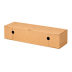 Rollobox 28x8x7 cm braun Kraft unbedruckt – Pizzabrötchen Karton günstig im Online Großhandel für Pizzerien