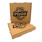 Pizzakarton Fresh&Tasty braun in allen Größen aus stabilem Kraft Karton, palettenweise für Pizzerien und Lieferservice. FSC zertifiziert zu Spitzenpreisen im Online-Großhandel Pizzabox24